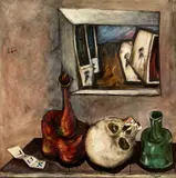 Vitaly Dlugi, Golem, oil on canvas
