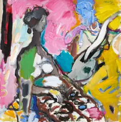 Moshe Rosenthalis, Joyful Music, oil on canvas
