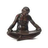 Abastenia St. Leger Eberle, The Male Figure from Omar Khayyam Bookends, bronze with a brown patina