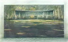 Michael Mazur, The Net, pastel and etching on paper
