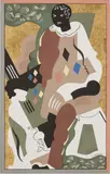 Gino Severini, Arlequin au repos (Meloni 68), 1930, Color pochoir on paper; signed 'G. Severini' within the plate; unmatted