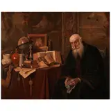 Vieil Erudit by Alois Heinrich Priechenfried, oil on canvas, sold Nov 2025