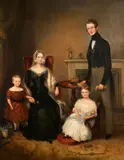 William Moore, A Family Portrait, oil on canvas