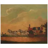 John Cordrey, The Chester to London Coach, oil on canvas