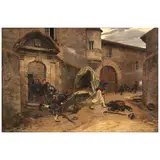 Jules Girardet, Prussian War, oil on canvas