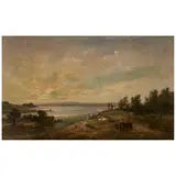Alfred Vickers Sr., A Cliffside View, oil on canvas