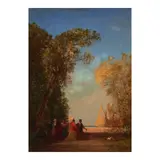 Félix Ziem, Intérieur d'un Jardin à Venise