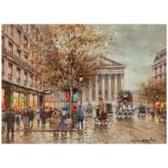 Antoine Blanchard, Paris, Rue Royale, oil on canvas