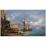 Consalvo Carelli, Posillipo, oil on canvas