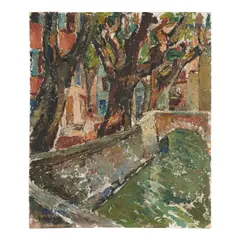 Mela Muter, Rue des Roues, Avignon. c.1940s, oil on board
