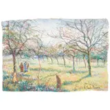 Hugues Claude Pissarro, Les Pommiers de la Ribardière à Athis de l'Orne, pastel on paper