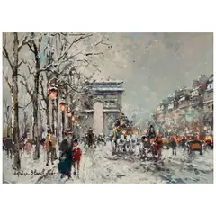 Antoine Blanchard, Arc de Triomphe, oil on canvas