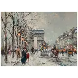 Antoine Blanchard, Arc de Triomphe, oil on canvas