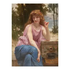 Guillaume Seignac, Coventina Gathering Water, oil on canvas