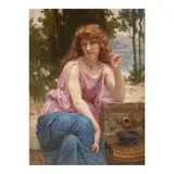 Guillaume Seignac, Coventina Gathering Water, oil on canvas