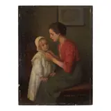 Hedwig Edle von Malheim Friedländer, Mother and Child, oil on panel