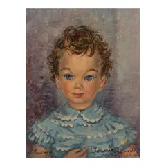 André Hambourg, Joanie, 22 Months, oil on canvas