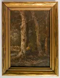 Alfred S. Wall, - Forest Landscape-, oil on panel