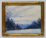 Hobart Nichols, - Winter Landscape-, oil on canvas