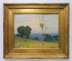 Love Porter, - California Landscape-, oil on panel