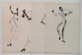 Virginia Beresford, - Savoy Dancers- 4, ink wash on paper, 1938, all