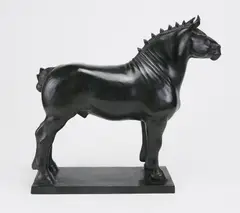 John Held, Jr., - Standing Horse-, bronze sculpture, 1939
