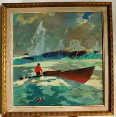Roy Mason, - ''Old Hump Ledge''-, oil on canvas