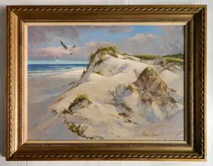 Marc Moon, - Sand Dunes-, oil on panel
