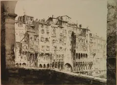 - ''From the Ponte Vecchio, Florence''- by John Taylor Arms, etching and aquatint, 1925, sold Mar 2020