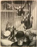 Mabel Dwight, - ''Brothers'' (Robinson & Pirog 25)-, lithograph on ivory rives wove paper, 1928
