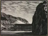 Paul Landacre, - ''Sand Sweep- Point Mago''- wood