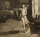 Martin Lewis, - "Night in New York" (Mc Carron 102)-