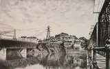 Louis Lozowick, - ''City on a Rock'' (Flint 79)-