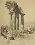 Joseph Pennell, - ''The Columns of Castor and Pollux'' (Wuerth 334)-