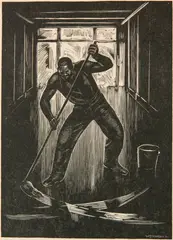 William Wolfson, - ''Six A. M.''-, woodcut, 1930