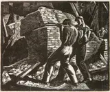 William Wolfson, - ''The Wreckers''- wood, engraving, 1932