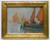 John Csosz, - Venetian Scene-, oil on canvasboard