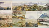 Paul B. Travis, - ''Lake Bunyoni''- set of 12 watercolors on paper, 1928, all signed 'Paul B. Travis 1928' in, pencil