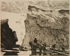 Frank Wilcox, - ''Fisherman of Perce''-, etching, 1928