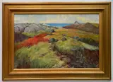 George G. Adomeit, - ''Monhegan Island''-, oil on masonite