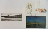 Phyllis Sloane, - 1). Sunset-, pastel on paper