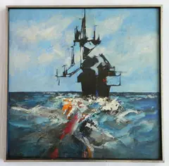 Daniel Hodermarsky, - ''Passage''-, oil on masonite