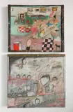 Michael Nakoneczny, - ''Great Distance'' & Untitled- 2, acrylic and mixed media on panel, 1982, both