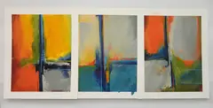 - Untitled- 2 by Kathleen Hammett, oil on paper, 2001, both, sold Mar 2020