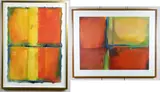 Kathleen Hammett, - Untitled- 2, oil on paper, both