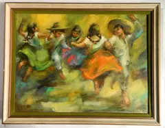 George Michaud, - ''La Raspa''-, oil on canvas