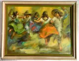 George Michaud, - ''La Raspa''-, oil on canvas