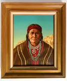 Franklin Moody, - ''A Turquoise and Silver''-, oil on canvas, 1977
