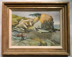 - ''Oley's Cove''- by Tony Sheets, watercolor on paper, 1984, offered Mar 2020
