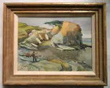 Tony Sheets, - ''Oley's Cove''-, watercolor on paper, 1984